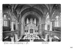 Königsberg (Pr.), Stadtkreis Königsberg Lindenstraße Königsberg, Synagoge Innenaufnahme Königsberg, Synagoge