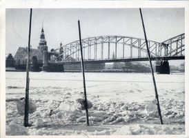 Tilsit, Stadt, Stadtkreis Tilsit  Tilsit, Königin-Luise-Brücke  (Winteraufnahme) III Tilsit, Luisen-Brücke