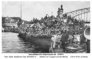 Tilsit, Stadt, Stadtkreis Tilsit   Tilsit, Erster Weltkrieg, russische Besetzung und Befreiung 1914