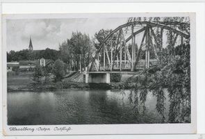 Haselberg (Ostpr.), Kreis Schloßberg  Haselberg (Ostpr.), Brücke über den Ostfluß 