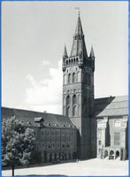 Königsberg (Pr.), Stadtkreis Königsberg  Königsberg (Pr.), Schloßhof mit Schloßkirche VIII Königsberg, Schloßkirche