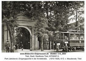 Tilsit, Stadt, Stadtkreis Tilsit Arndtstraße  Tilsit, Park Jakobsruh