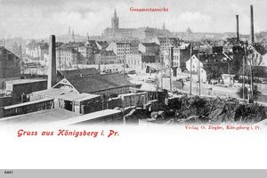 Königsberg (Pr.), Stadtkreis Königsberg  Königsberg, Gesamtansicht Königsberg, Schloß