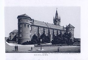 Königsberg (Pr.), Stadtkreis Königsberg  Königsberg (Pr.), Schloß Westseite XIX Königsberg, Schloß