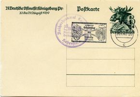 Königsberg (Pr.), Stadtkreis Königsberg  Königsberg, Deutsche Ostmesse, Postkarte I Königsberg, Ostmesse