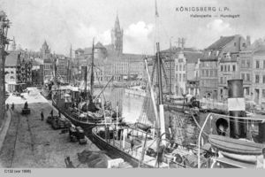 Königsberg (Pr.), Stadtkreis Königsberg  Königsberg, Hundegatt und Schloß II Königsberg, Hundegatt
