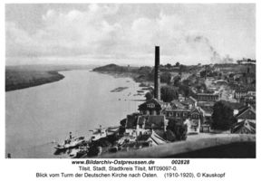 Tilsit, Stadt, Stadtkreis Tilsit   Tilsit, Blick vom Turm der Deutschen Kirche