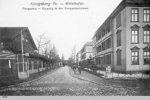 Königsberg (Pr.), Stadtkreis Königsberg  Königsberg, Tiergarten Eingang Königsberg, Tiergarten