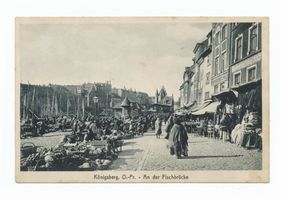 Königsberg (Pr.), Stadtkreis Königsberg Unterer Fischmarkt Königsberg, An der Fischbrücke Königsberg, Stadtteil Kneiphof