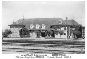 Widminnen, Kreis Lötzen Bahnhofstraße, Widminnen