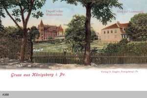 Königsberg (Pr.), Stadtkreis Königsberg  Königsberg, Tiepoltsches Waisenhaus Königsberg, Stadtteil Mittelhufen
