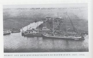 Königsberg (Pr.), Stadtkreis Königsberg  Königsberg, Werft auf den Kneiphöfischen Bürgerwiesen Königsberg, Union-Giesserei