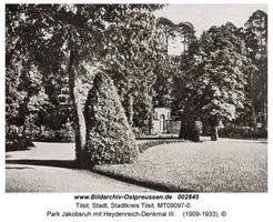 Tilsit, Stadt, Stadtkreis Tilsit   Tilsit, Park Jakobsruh, Heydenreich-Denkmal