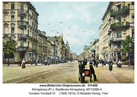 Königsberg (Pr.), Stadtkreis Königsberg Vorstädtische Langgasse (fr. Kronenstraßeḩ Vorstadt嚊� Vorstadt)  Königsberg, Südliche Innenstadt