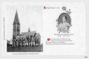 Königsberg (Pr.), Stadtkreis Königsberg Lawsker Allee Königsberg, Luisenkirche 