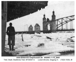 Tilsit, Stadt, Stadtkreis Tilsit   Tilsit, Luisen-Brücke