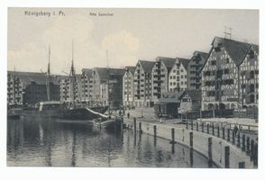 Königsberg (Pr.), Stadtkreis Königsberg  Königsberg, Hundegatt, Alte Speicher an der Lastadie Königsberg, Hundegatt