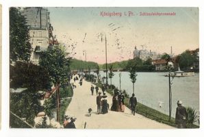 Königsberg (Pr.), Stadtkreis Königsberg  Königsberg (Pr.), Schloßteichpromenade V - 2 Königsberg, Schloßteichbrücke