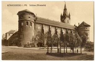 Königsberg (Pr.), Stadtkreis Königsberg  Königsberg (Pr.), Schloß Westseite XVII Königsberg, Schloß