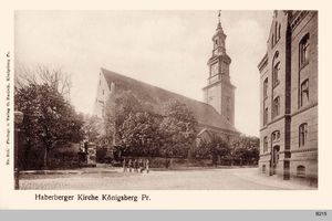 Königsberg (Pr.), Stadtkreis Königsberg Brandenburger Tor Straße Königsberg, Haberberger Kirche Königsberg, Haberberger Trinitatiskirche
