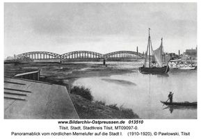 Tilsit, Stadt, Stadtkreis Tilsit   Tilsit, Luisen-Brücke