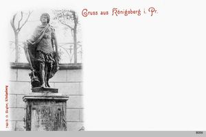 Königsberg (Pr.), Stadtkreis Königsberg Kantstraße (fr. Prinzessinstraße) Königsberg, Friedrich I Denkmal 