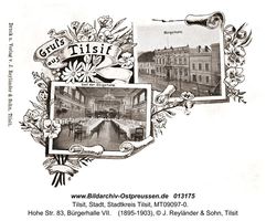 Tilsit, Stadt, Stadtkreis Tilsit Hohe Straße 83  Tilsit, Bürgerhalle (Hohe Str. 83)