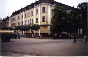 Tilsit, Stadt, Stadtkreis Tilsit  Tilsit (Советск), Das restaurierte Stadthaus - Deutsche Straße Ecke Packhofstraße 