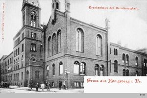 Königsberg (Pr.), Stadtkreis Königsberg Altroßgärter-Kirchenstraße Königsberg, Krankhaus der Barmherzigkeit I Königsberg, Krankenhäuser und Kliniken