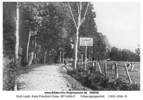 Groß Lauth, Kreis Preußisch Eylau