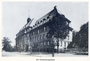 Königsberg (Pr.), Stadtkreis Königsberg  Königsberg (Pr.), Hindenburg-Oberrealschule für Jungen am Wallring II Königsberg, Schulen