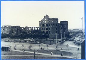 Königsberg (Pr.), Stadtkreis Königsberg  Königsberg (Pr.), Schloß nach der Zerstörung Königsberg, Zweiter Weltkrieg und das Ende