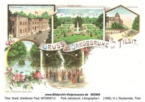 Tilsit, Stadt, Stadtkreis Tilsit   Tilsit, Park Jakobsruh