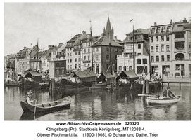 Königsberg (Pr.), Stadtkreis Königsberg Oberer Fischmarkt  Königsberg, Stadtteil Altstadt (Umgebung des Schlosses)
