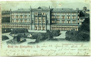 Königsberg (Pr.), Stadtkreis Königsberg Paradeplatz 1 Königsberg, Universität (Pseudonachtaufnahme) Königsberg, Universität