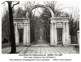 Tilsit, Stadt, Stadtkreis Tilsit Luisenallee  Tilsit, Park Jakobsruh