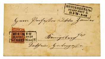 Königsberg (Pr.), Stadtkreis Königsberg  Königsberg, Brief, Stadtpost Königsberg, nicht verortete Bildmotive