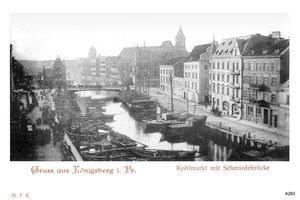 Königsberg (Pr.), Stadtkreis Königsberg  Königsberg, Kohlmarkt, Schmiedebrücke I Königsberg, Schmiedebrücke