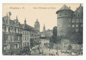 Königsberg (Pr.), Stadtkreis Königsberg Kaiser-Wilhelm-Platz Königsberg (Pr.), Kaiser-Wilhelm-Platz mit Blick zum Schloß Königsberg, Schloß