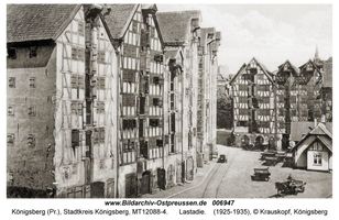 Königsberg (Pr.), Stadtkreis Königsberg Lastadienstraße  Königsberg, Speicherviertel am Hundegatt (Lastadie)