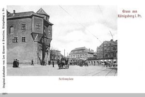 Königsberg (Pr.), Stadtkreis Königsberg  Königsberg, Schloßplatz mit Blick zum Münzplatz 