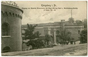 Königsberg (Pr.), Stadtkreis Königsberg  Königsberg (Pr.), Kaserne Krauseneck, Eingang Königsberg, Kasernen, Militärisches
