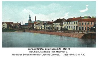 Tilsit, Stadt, Stadtkreis Tilsit Dammstraße  Tilsit, Bereich östl. Fletcherplatzes, westl. Fiskalischer Hafen, Dammstr.