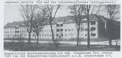 Königsberg (Pr.), Stadtkreis Königsberg  Königsberg (Pr.), Neuzeitliche Mietwohnbebauung vor dem Tragheimer Tor 
