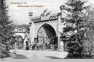 Königsberg (Pr.), Stadtkreis Königsberg Hufenallee Königsberg, Tiergarten am Bärenzwinger Königsberg, Tiergarten