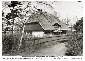 Tilsit, Stadt, Stadtkreis Tilsit   Tilsit, Park Jakobsruh, Litauer-Heimathäuschen