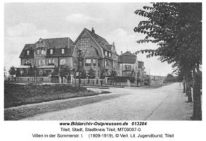 Tilsit, Stadt, Stadtkreis Tilsit Sommerstraße  Tilsit, Ortsteil Übermteich