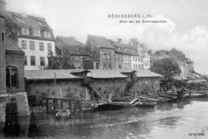 Königsberg (Pr.), Stadtkreis Königsberg  Königsberg, Blick von der Schmiedebrücke Königsberg, Schmiedebrücke
