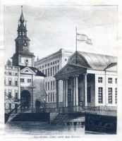 Königsberg (Pr.), Stadtkreis Königsberg  Königsberg (Pr.),  Das grüne Tor und die Börse Königsberg, Börse am Pregel