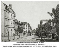 Insterburg, Stadt, Stadtkreis Insterburg Hindenburgstraße (fr. Goldaper Straße֨枆蟬뚶ße)